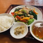 盛 - ホタテの定食