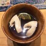 すし人 三篤 - お椀にビックリ