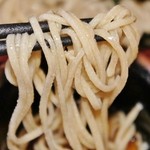 そば屋 長森 - 「のりかけそば」食べてますところです(11/23UP)