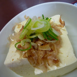 永井食堂 - もつ煮定食（もつ大）＋奴　ズームアップ