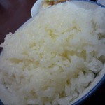 永井食堂 - もつ煮定食（もつ大）＋奴　ズームアップ