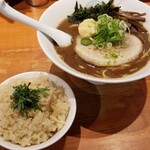 麺屋 六感堂 - 生姜飯＋鯖味噌ブラック