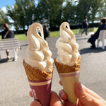 八紘学園 農産物直売所 - 【2021年09月】ミニソフト＠200円、カミさんと。