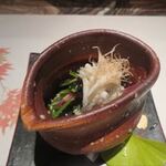 なだ万 - 壬生菜のお浸し・白魚