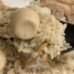 野菜みそラーメン 鬼首 - 煮干リゾット うずらを添えて