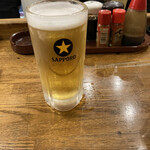 Tachinomi Horumon Kushi Sennichimae En - 生ビール（中）