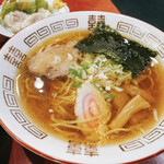 そば処 つる岡 - ハーフラーメン
