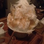 麦酒屋 るぷりん - かき氷：洋梨コンポート