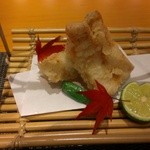 おく村 - あなご唐揚げ