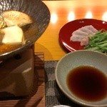 おく村 - ふぐしゃぶ　松茸と