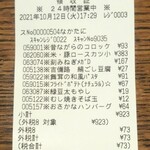 ディオ - レシート996円(2021.10.12)