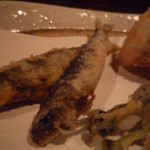 酒盃 - 夏の天ぷら盛り合わせ ズームアップ