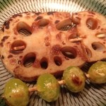 焼鳥　とり和 - ほっこり「辛子レンコン」と「銀杏」