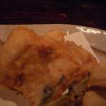 酒盃 - 夏の天ぷら盛り合わせ ズームアップ