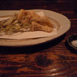 酒盃 - 夏の天ぷら盛り合わせ