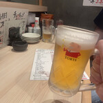 Jidori Sumibiyaki Toriki - 生ビール
