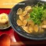 うどん工房悠々 - 蛤とあさりのうどん