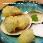 うどん工房悠々 - 蛤の天ぷら