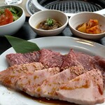 Yakiniku E Faibu Toku - A5黒毛和牛ロースカルビ定食1,540円