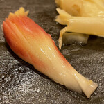 まんてん鮨 - みょうがの赤酢漬け（「お昼のおまかせ」3300円）