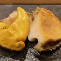 まんてん鮨 日比谷オクロジ店 - 煮あわび（「お昼のおまかせ」3300円）