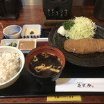 Gyuukatsu Ichinisan - 牛カツ麦飯とろろ明太子セット
