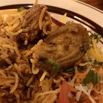 ネパールステーション - マトンビリヤニの肉。骨付き