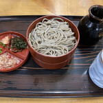 手打そば 風月庵 - 出雲蕎麦セットの割子蕎麦。海苔を変えていらっしゃる。