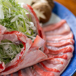 磯料理 一吉 - 金目鯛しゃぶしゃぶアップ