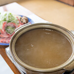 磯料理 一吉 - 金目鯛しゃぶしゃぶ出汁