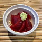 築地 布恒更科 - マグロ漬け