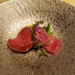 鉄板焼 grow - 牛ヒレ肉の昆布〆