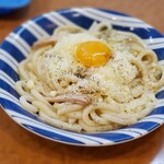 都そば - 和風カルボナーラうどん