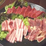 焼肉館ながた - 牛カルビ、豚バラ、地鶏