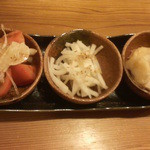 旬味居酒屋ますだや - 本日のおばんざい３種盛合せ