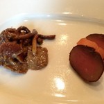 くろさわ東京菜 - くり茸となめこ、蝦夷鹿燻製