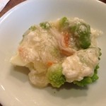 くろさわ東京菜 - ロマネスコの蟹餡かけ