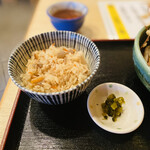 うどん ゆきの - セットのかやくご飯