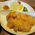 定食 馬乃米 - まぐろカツ♪