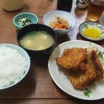 和田食堂 - たち魚フライ定食 (税込)650円 (2021.10.14)