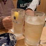 鮨・酒・肴 杉玉 - ハイボール 大、普通