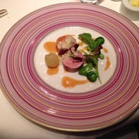 銀座 レカン - 前菜のウズラ肉のガランティーヌ