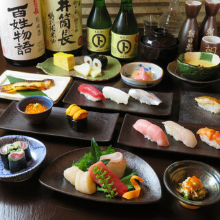 We offer carefully selected nigiri, sashimi, and grilled fish made with outstanding techniques.