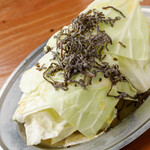 cabbage with salt sauce