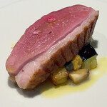 TOKi - 大和肉鶏のテリーナ　酢漬けの胡瓜とぶどう 鮎醤とシェリービネグレット