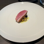 TOKi - 大和肉鶏のテリーナ　酢漬けの胡瓜とぶどう 鮎醤とシェリービネグレット