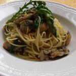 Pittsuriakurafuto - 広島産牡蠣と春菊、柚子胡椒のスパゲティ
