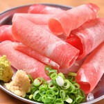 Cow tongue sashimi