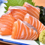 salmon sashimi