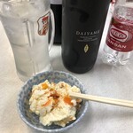ゆたか食堂 - せんべろNetのひろみんさんの記事で知った「だいやめ」ライチ感あって最近のお気にのひとつ。